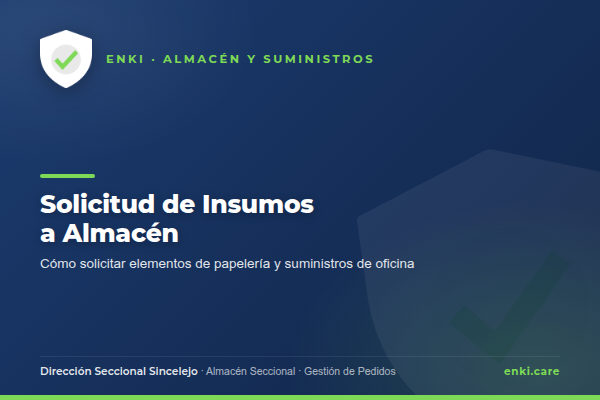 Solicitud de Insumos a Almacén